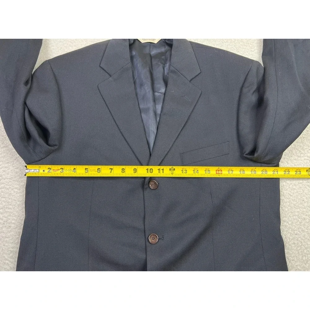 Pronto Uomo Blazer Mens 42 Regular Navy Reda Super 110s Wool 3 Button Sport Coat